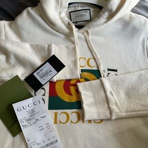 Oversized sweatshirt with Gucci logo